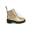 COLLETTE GOLD LEATHER CHELSEA BOOTS
