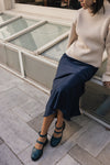 ELLIE PETROL RUBBER FLATS