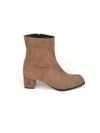 SANDRINE CAMEL SUEDE LEATHER BOOTS (5,5cm)