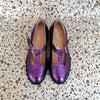 DOXY PURPLE METALLIC GIRLY RUBBER FLATS