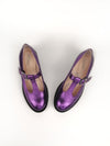 DOXY PURPLE METALLIC GIRLY RUBBER FLATS