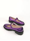 DOXY PURPLE METALLIC GIRLY RUBBER FLATS