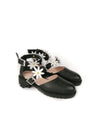 ELLIE IN BLOOM BLACK RUBBER FLATS