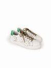 SONIA IN BLOOM WHITE LEATHER SNEAKERS