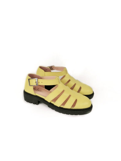 MATILDA YELLOW RUBBER FLATS