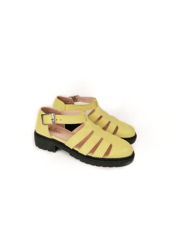MATILDA YELLOW RUBBER FLATS