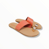 ARETI FLAT LEATHER SANDALS